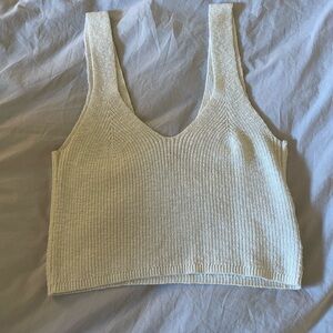 Madewell Cream Knit Tank Top